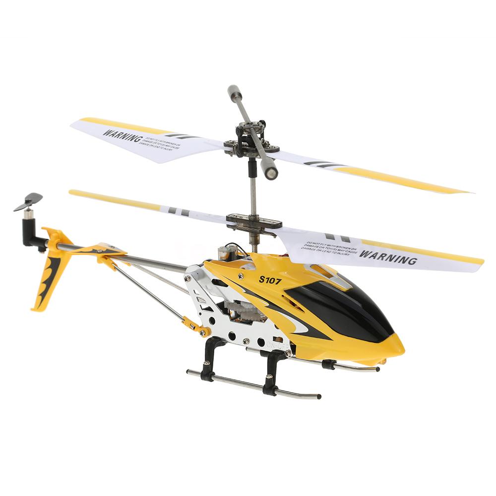 100% 3CH Syma S107G Mini Infrared RC Helicopter with Gyro Yellow US ...
